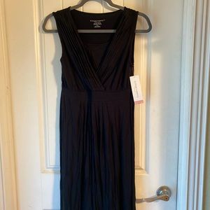 Classy and comfy maternity and nursing black dress with built in bra